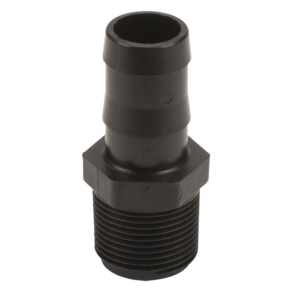 Banjo 1" MNPT x 1" Hose Barb Polypropylene Adapter