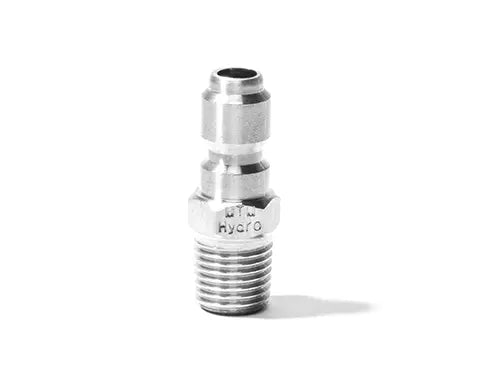 1/2" Plated Steel QC Plug x 1/2" MPT