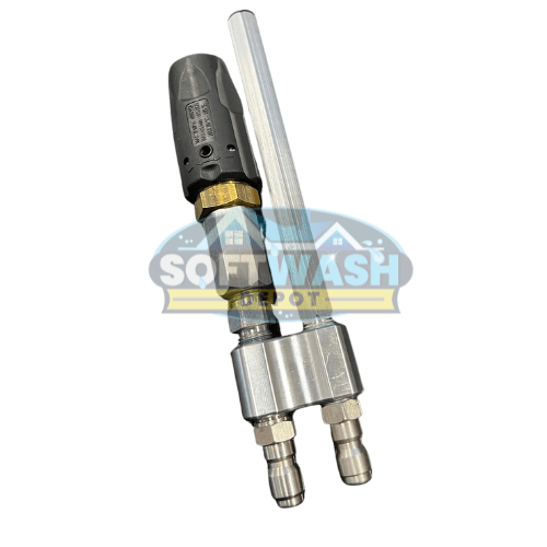 Davis shooter tip and M5DS Twist nozzle. Soft washing & power washing tip for house washing, roof washing & driveway cleaning.
