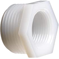 1/2" MPT x 1/4" FPT Nylon Reducing Bushing
