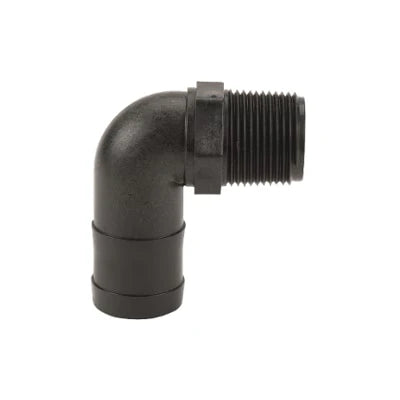 Banjo 1″ x 1-1/4″ Poly 90° Threaded HB Elbow