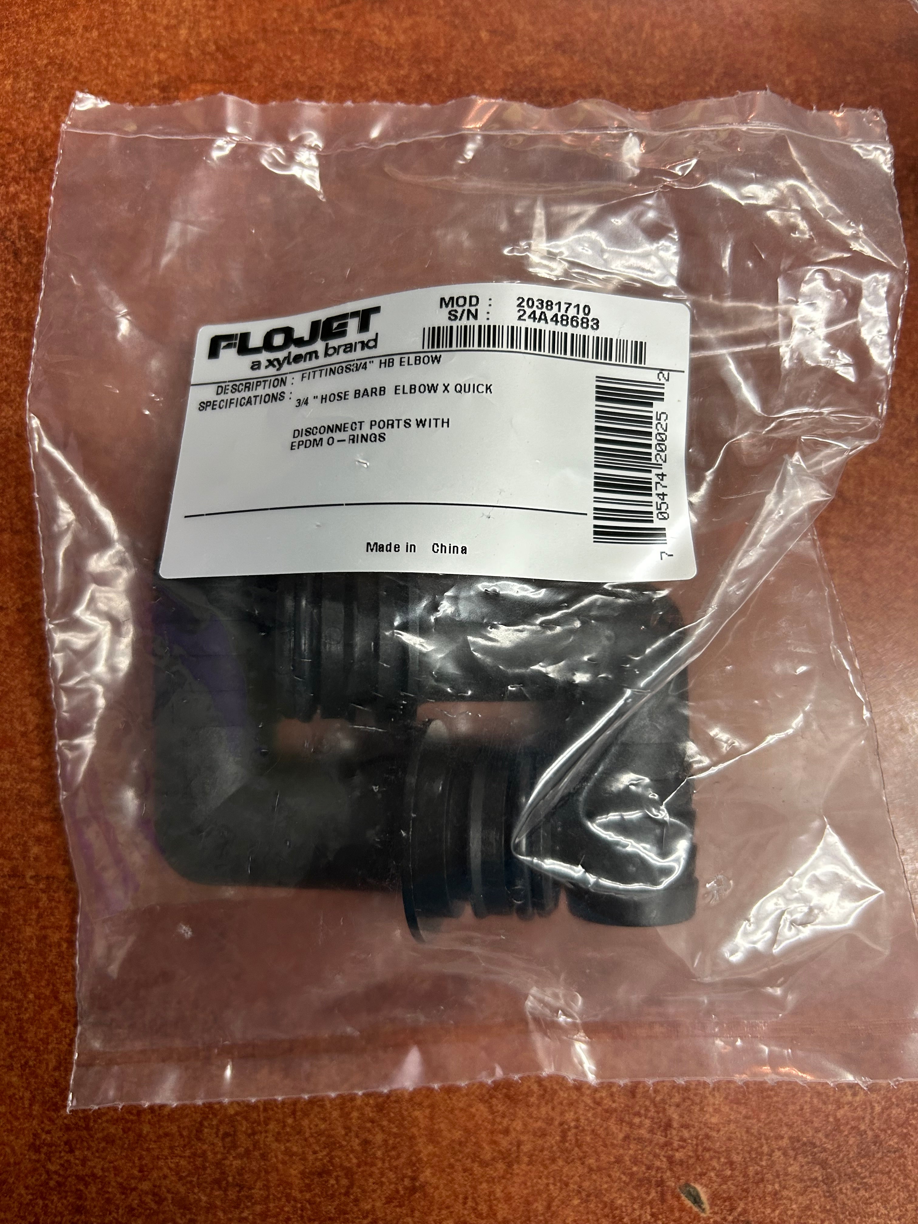 Flojet 3/4" Hose Barb Quick Connect Port Adapter
