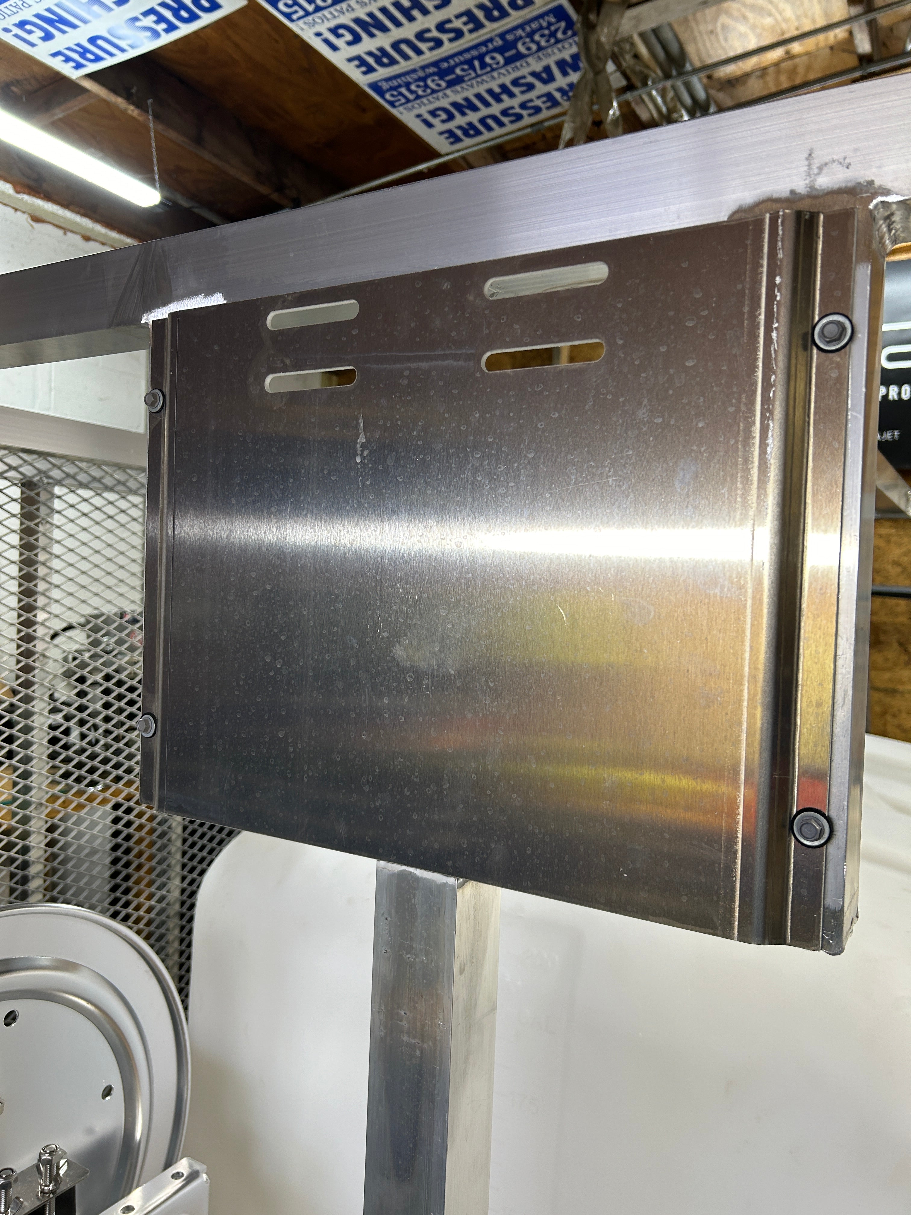Aluminum Soft Washing Manifold Mounting Plate | Aluminum or Powder Coated