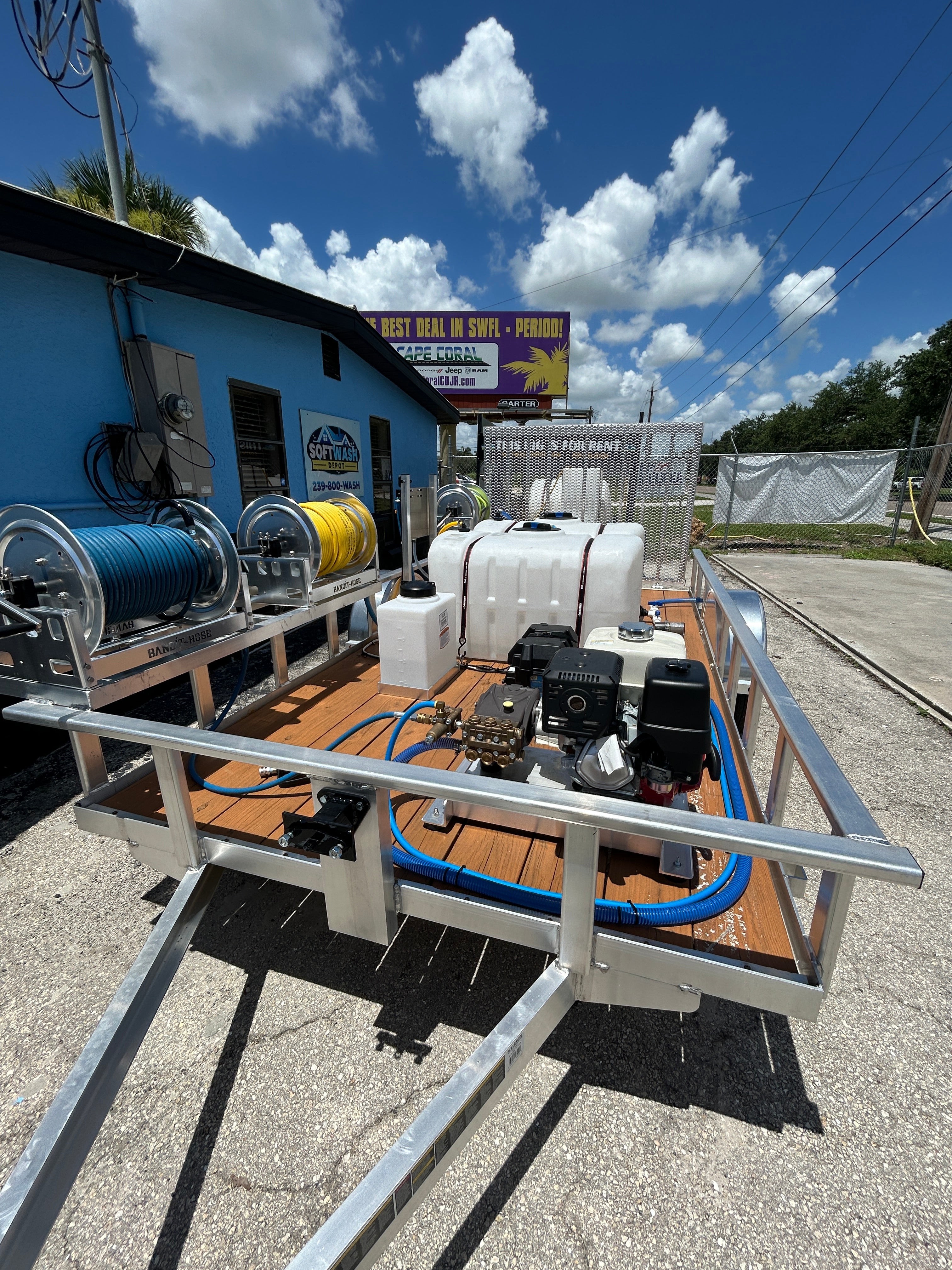 6' x 12' Soft Washing & Pressure Washing Trailer Build w/ 5.5gpm & 12v Soft Wash System