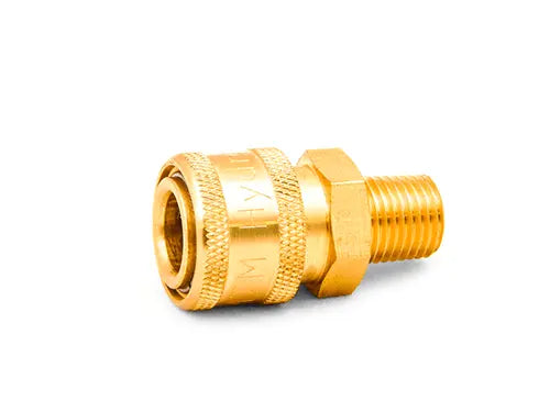 1/4" Brass QC Socket x 1/4" MPT