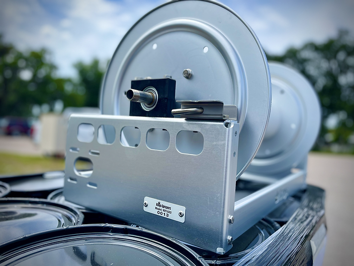 Kings Hose Reel 18in Aluminum Manual Hose Reel w/ SS 1/2" Manifold